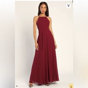 Xs lulus red evening dress